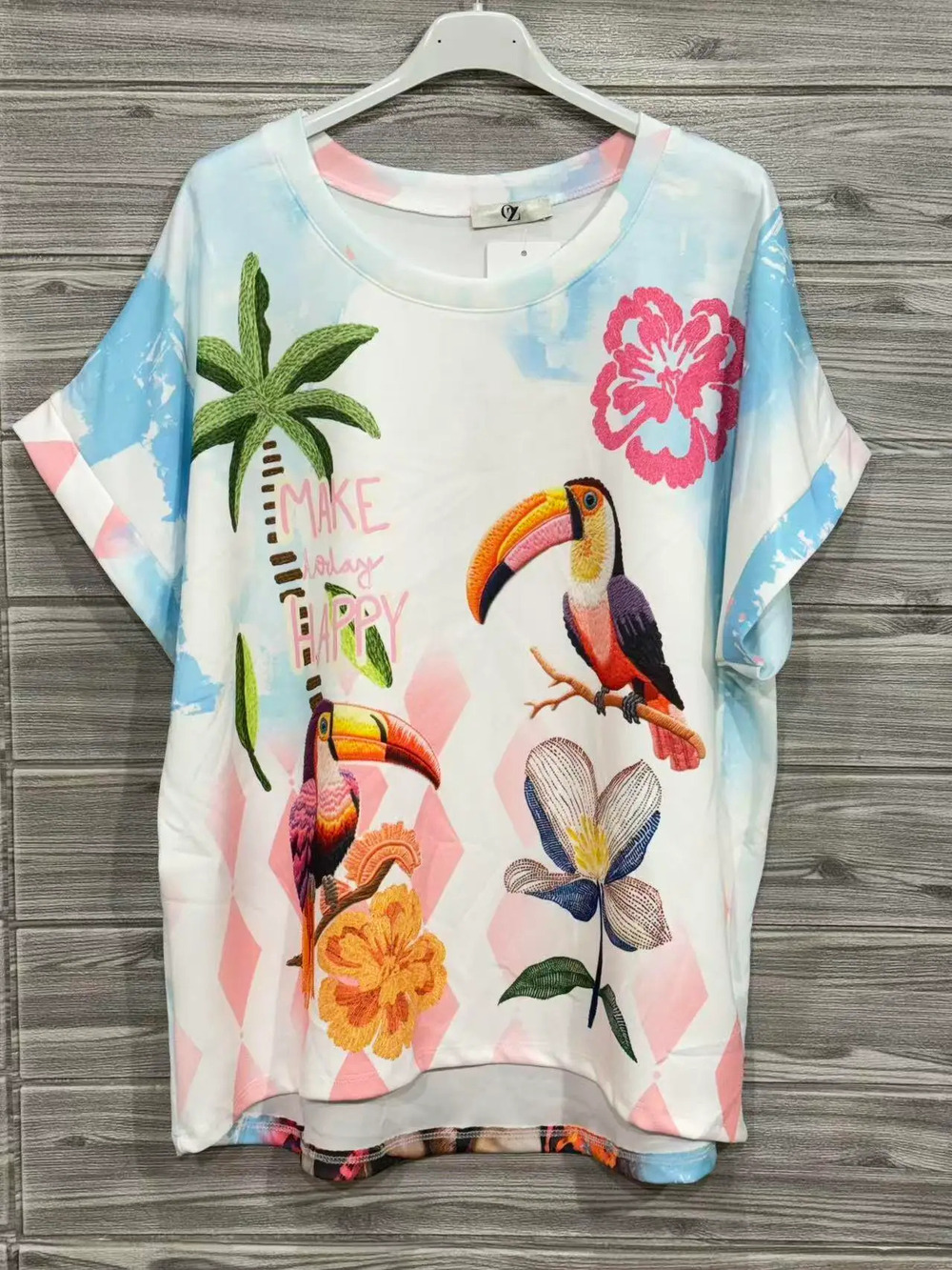 L1809 | Loowie Toucan Frida Printed Top Coordinating Piece | One Size